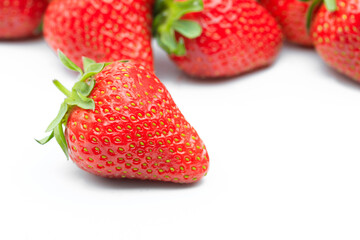 Red berry strawberry isolated on white background- Image