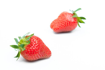 Red berry strawberry isolated on white background- Image