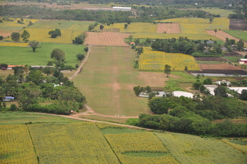 Naklejka premium Helicopter ride Nature view in thailand