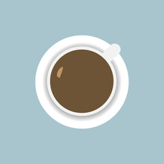 vector isolated coffee cup icon