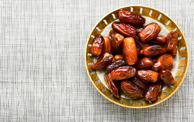 Dried date on table