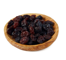 Raisins isolated on white background. Healthy food, isolated obj