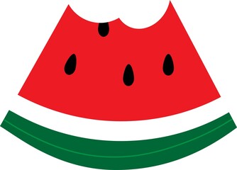 Slice of watermelon illustration