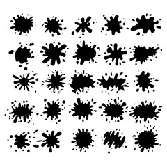 Abstract shape splatter illustration premium vector for graphic