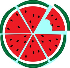 The best summer pizza - watermelon