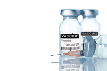 syringe and medicine bottle