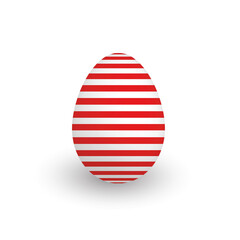 Colorful 3D realistic Easter egg