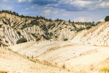 Desert landscape of Aliano badlands in Basilicata, southern Italy