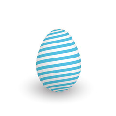 Colorful 3D realistic Easter egg