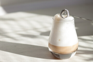 Milk foam maker. Mini blender, frothers for coffee, latte