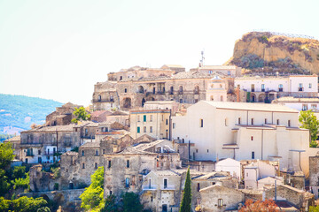 Obraz premium Picturesque medieval italian village of Tursi, in Basilicata in the south of Italy