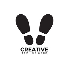 Shoe sole logo design vector template. Minimalist, Simple, Modern, Abstract logos, design concepts, logos, logo type elements for templates. EPS illustration