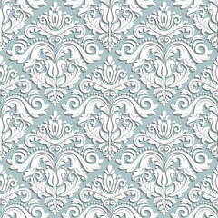 Seamless Vector Pattern With 3D Classic Elements