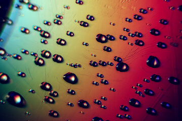 Beautiful abstraction multi colored water drop. Background pattern for design.