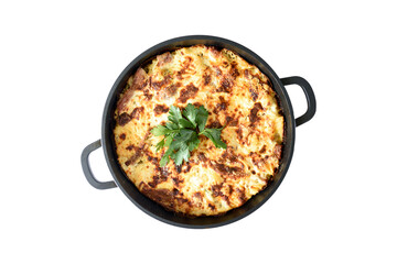 Turkey with macaroni and cheese