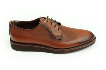 Elegant  handmade leather brown shoes