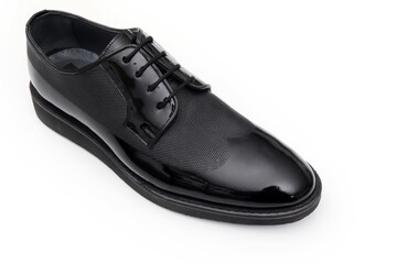 Elegant  handmade leather black shoes