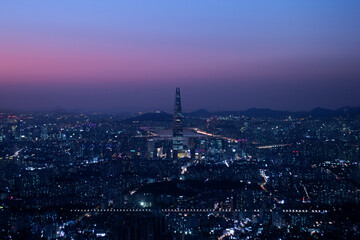 Fototapeta na wymiar korea City Lights