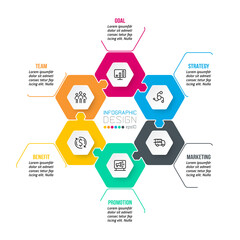 Business or marketing diagram infographic template.