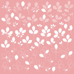 Abstract leaf illustration material collection,