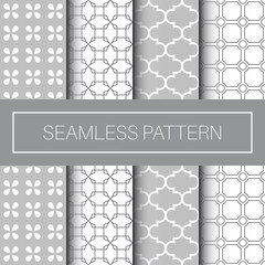 Seamless Classic Geometric Decorative Pattern Tile Collection