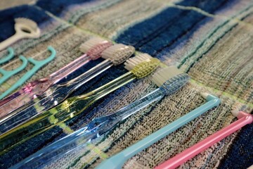 沢山の歯のケア用品