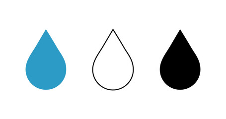 Water drop icon vector. Logo. illustration design