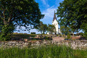 Graveyard in front of church