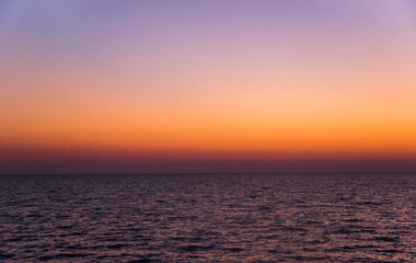 a landscape of nightly sea before sunrise