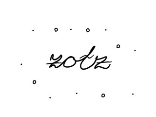 Zotz phrase handwritten. Modern calligraphy text. Isolated word black