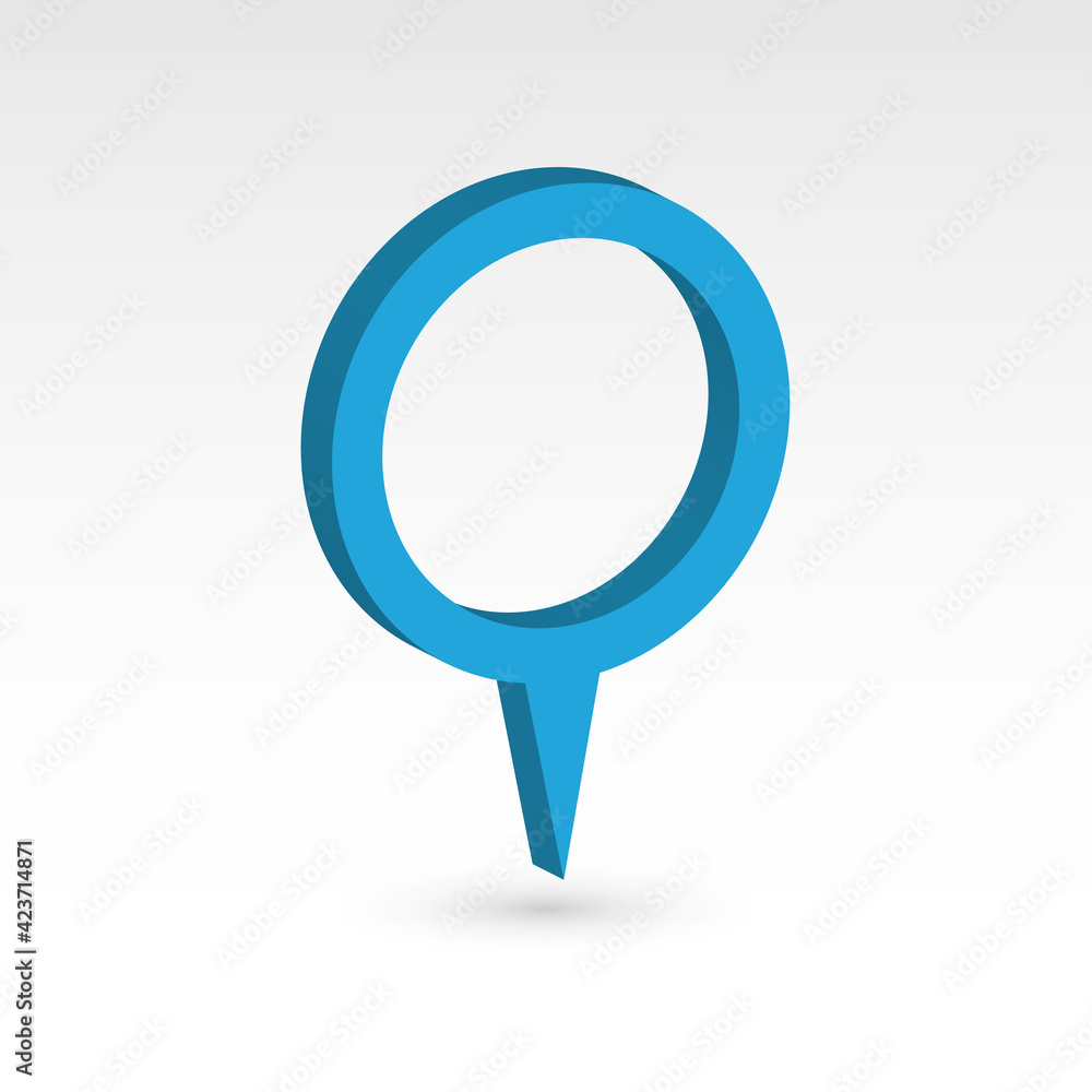 Aufkleber map pointer - 3d vector object