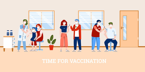 Concept vaccination of population for protection from flu virus and infections