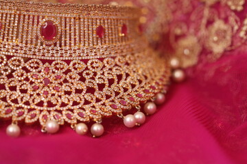 red and gold jewelry