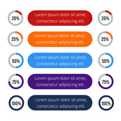 Colorful Infographic With Percentages