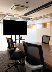 Television display blank in meeting room