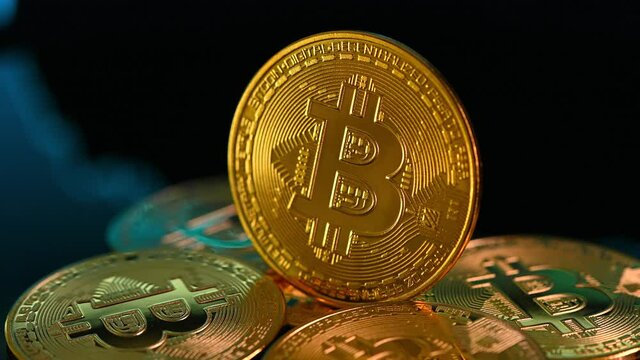 bitcoin memorial coins in a financial increase concept