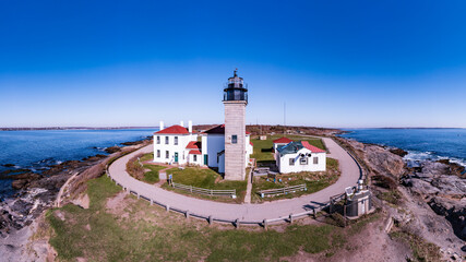 Fototapeta na wymiar Rhode Island-Jamestown-Beavertail Light