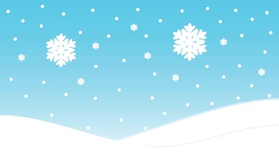 Winter Snowflakes Wallpaper Vector. Snow season