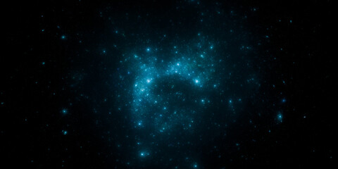 Banner Star field background . Starry outer space background texture . Colorful Starry Night Sky Outer Space background. 3D illustration
