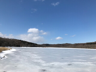 Snow Lake in Hokkaido