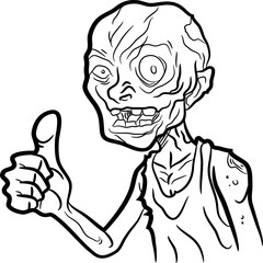 person with thumb up