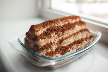 chocolate cake on a plate
