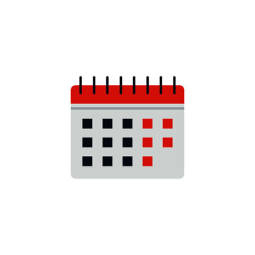 recommend clip art: Calendar, schedule icon in color icon, isolated on white background 