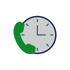 customer support icon in color icon, isolated on white background 