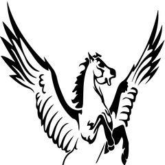 heraldic lion with wings