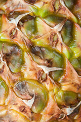 Closeup on ripe pineapple pattern