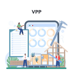 Wood industry online service or platform. Checker inspector