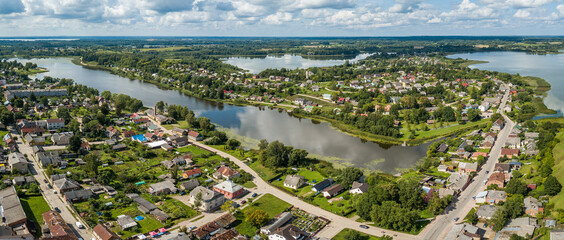 Aerial View of Ludza town, Latvia