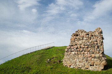 Ruins of the Rezekne castle hill, Latvia