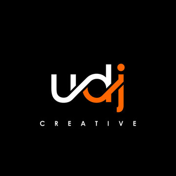 UDJ Letter Initial Logo Design Template Vector Illustration